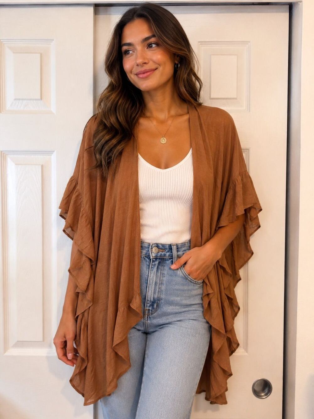Hyfve Brown Kimono